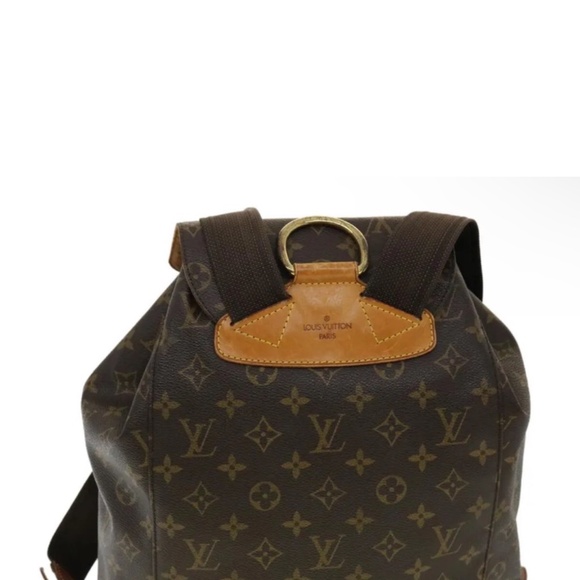 EXTRA LARGE❗️LV BACKPACK✨LOUIS VUITTON MONOGRAM VINTAGE BACKPACK MONTSOURIS GM - Picture 5 of 6